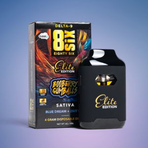 Eighty Six Jelly Jam Elite Edition Delta-9 THC 4G Disposable (Raspberry Smash) Best Sales Price - Vape Pens