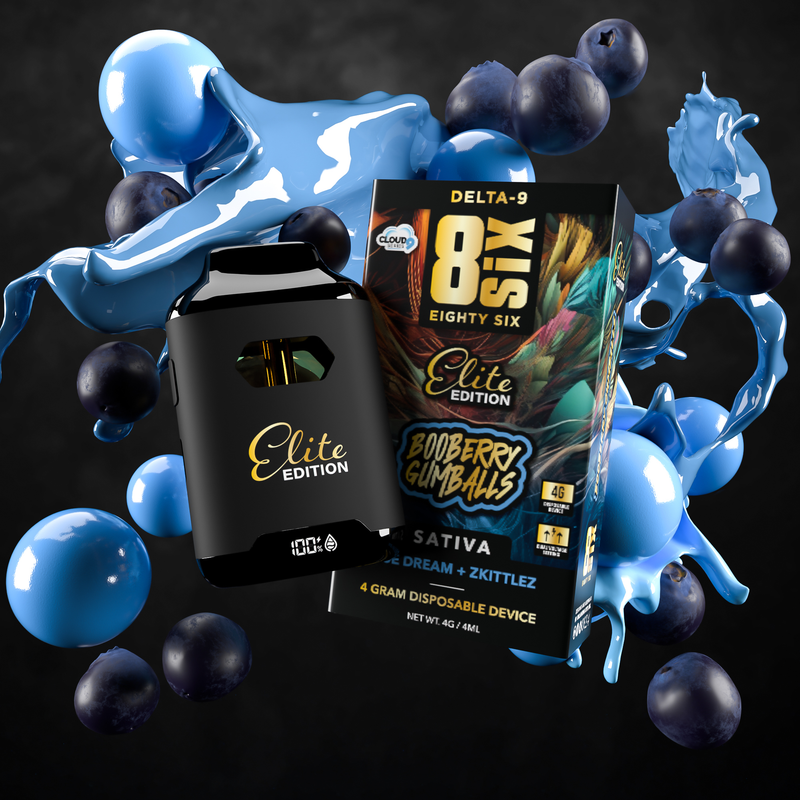 Eighty Six Booberry Gumballs Elite Edition Delta-9 THC 4G Disposable (Blue Dream) Best Sales Price - Vape Pens