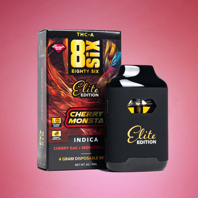 Eighty Six Cherry Monsta Elite Edition THCa 4G Disposable (Cherry Gas) Best Sales Price - Vape Pens