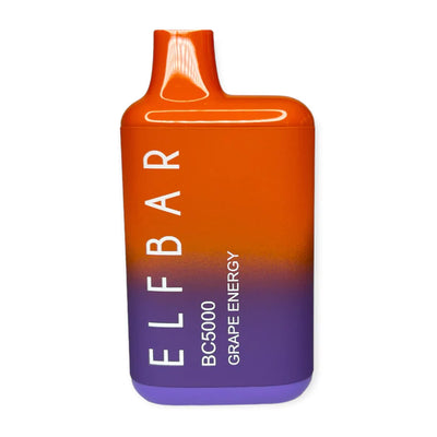 Elf Bar BC5000 Puffs Disposable Vape 13ML Grape Energy Best Sales Price - Disposables