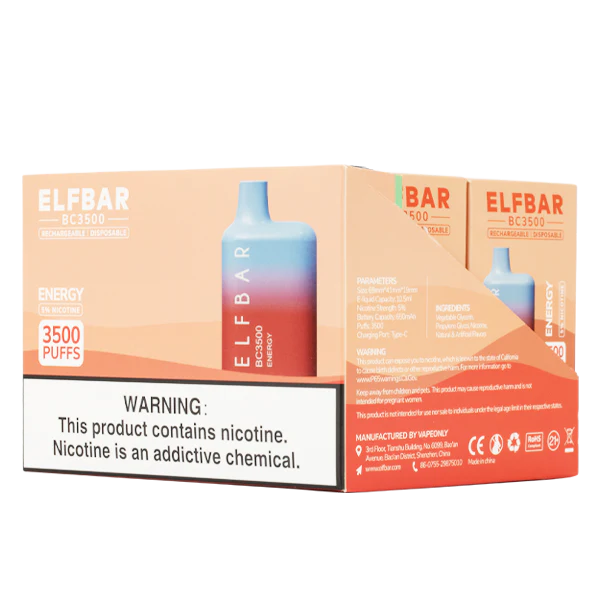 Elf Bar BC3500 Disposable Kit 3500 Puffs 650mAh 650mAh Energy Best Sales Price - Disposables