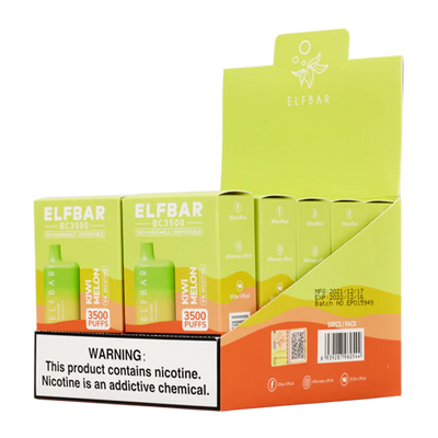 Elf Bar BC3500 Disposable Kit 3500 Puffs 650mAh Kiwi Melon Best Sales Price - Disposables