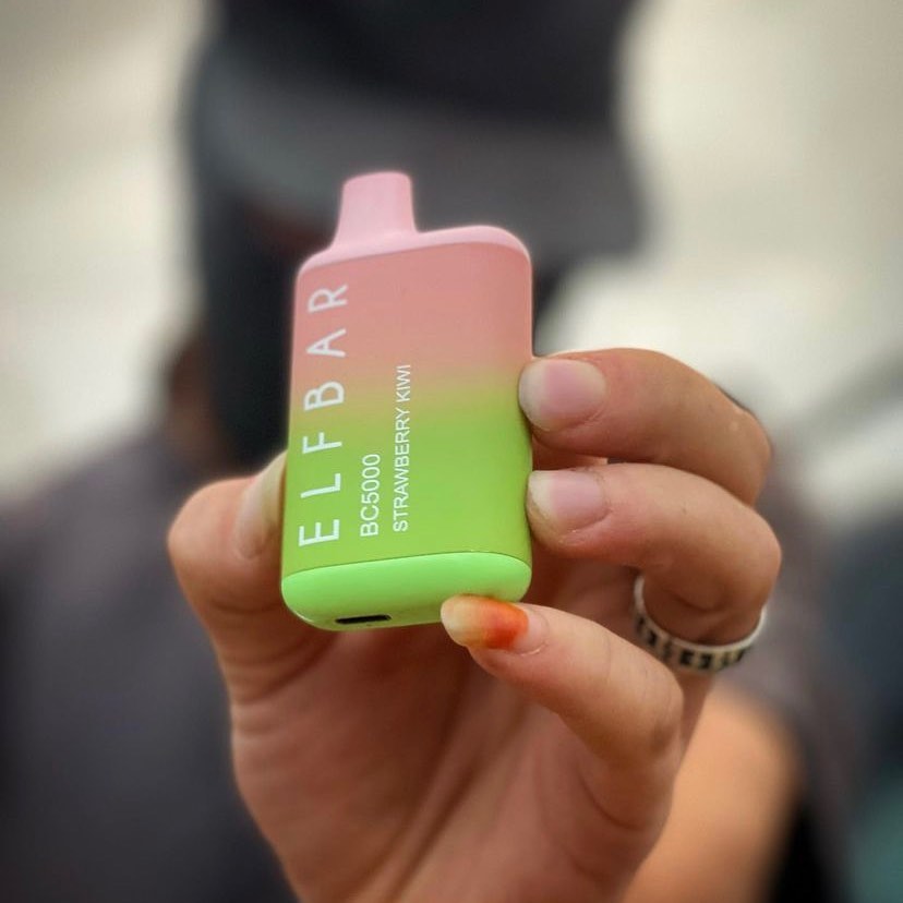 Elf Bar BC5000 Disposable Vape 13ML Strawberry Kiwi Best Sales Price - Disposables