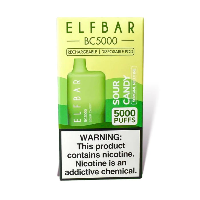 Elf Bar BC5000 Sour Candy Disposable Best Sales Price - Disposables