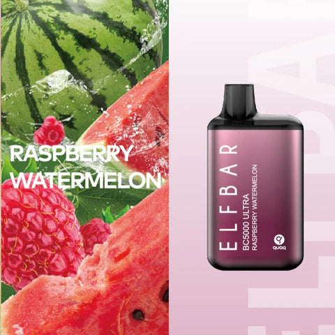 Elf Bar Ultra 50MG Raspberry Watermelon tastes like