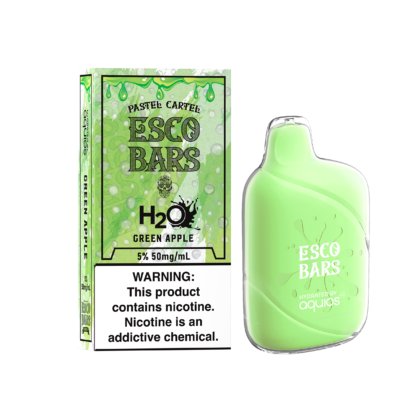 Esco Bars Aquios H2O 6000 Disposable Green Apple Best Sales Price - Disposables