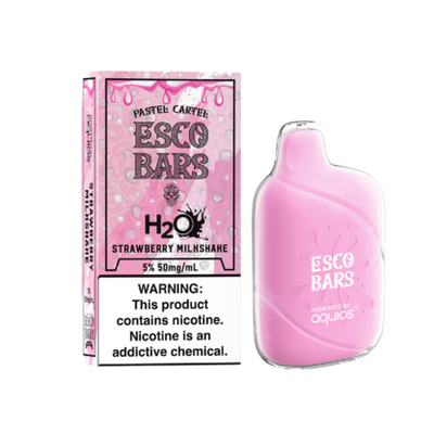 Esco Bars Aquios H2O 6000 Disposable Strawberry Milkshake Best Sales Price - Disposables