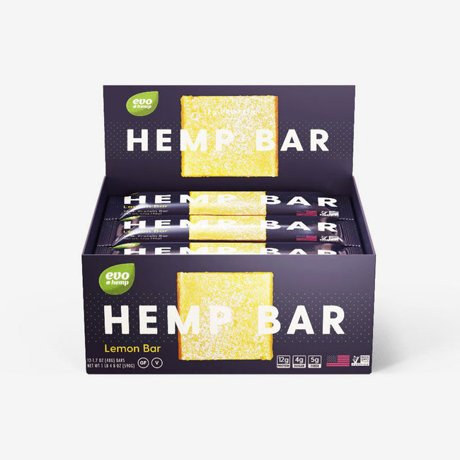 Evo Hemp Lemon Hemp Bars - 4 Boxes Best Sales Price - Gummies
