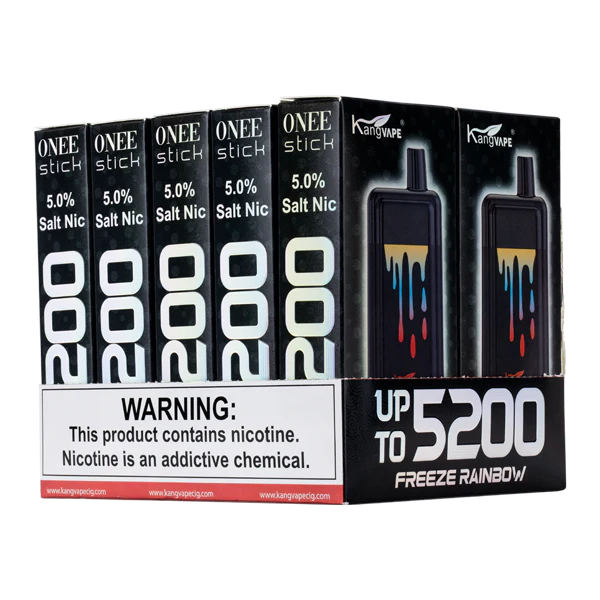 Kangvape Onee Stick 5200 Freeze Rainbow Rechargeable Best Sales Price - Disposables