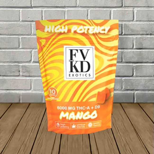 FVKD Exotics High Potency THCa + D9 Gummies 6000mg Best Sales Price - Gummies