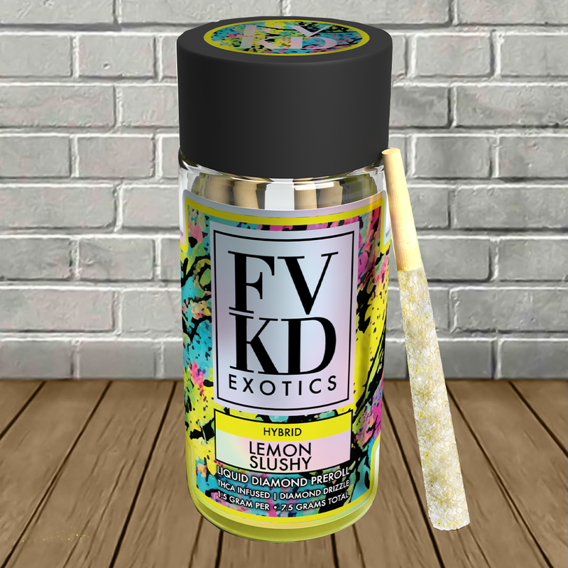 FVKD Exotics THCa Liquid Diamond Pre-Rolls 5ct 7.5g Best Sales Price - Pre-Rolls