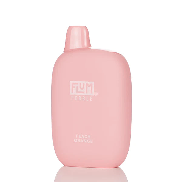 Flum Pebble 6000 Puffs Rechargeable Disposable Vape - 14ML Peach Orange Best Sales Price - Disposables