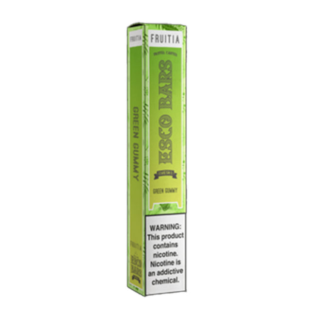 Fruitia Esco Bars Mesh Disposable 2500 Puffs 6ml Green Gummy Best Sales Price - Disposables