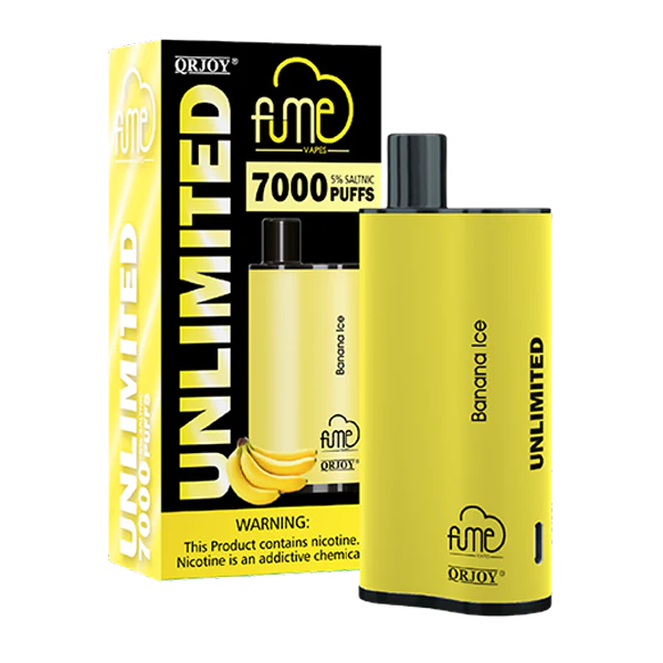 Fume Unlimited Banana Ice 7000 Puffs Best Sales Price - Disposables