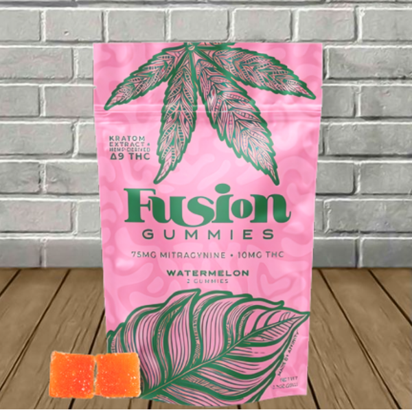 Fusion Delta 9 THC + Kratom Gummies 2ct Best Sales Price - Gummies