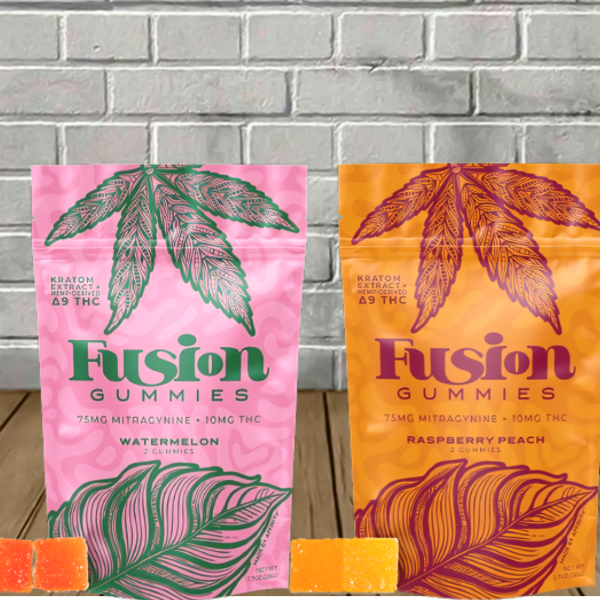 Fusion Delta 9 THC + Kratom Gummies 2ct Best Sales Price - Gummies