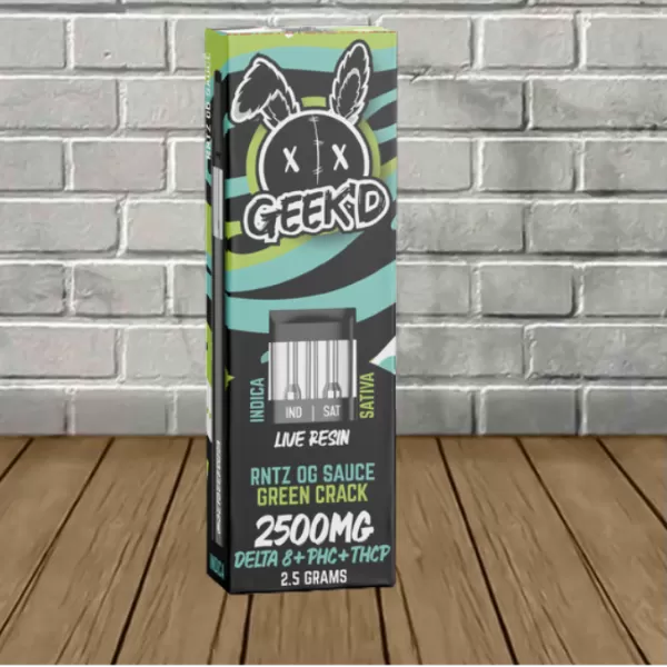 GEEK’D Extracts Delta 8 | PHC | THCP Disposable 2.5g Best Sales Price - Vape Pens