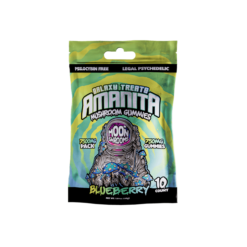 Galaxy Treats Blueberry Amanita Mushroom Gummies Best Sales Price - Gummies