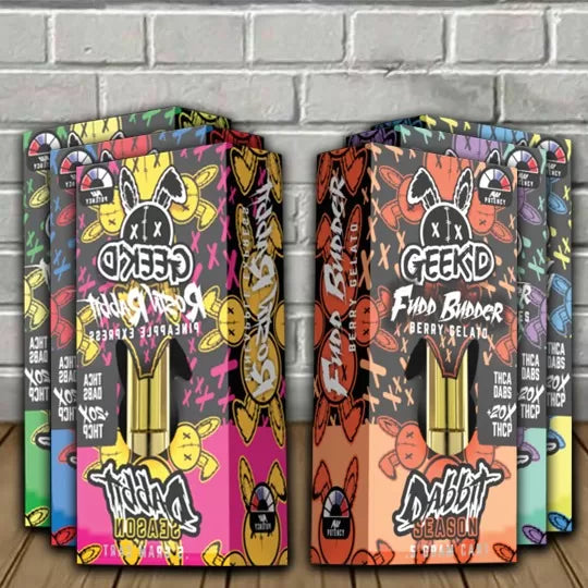 Geek’d Extracts Dabbit Season THCa 20x Cartridge 0.5g Best Sales Price - Vape Cartridges