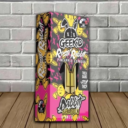 Geek’d Extracts Dabbit Season THCa 20x Cartridge 0.5g Best Sales Price - Vape Cartridges
