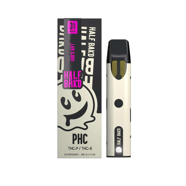 Half Bak'd God's Gift - 3G PHC Disposable (Indica) Best Sales Price - Vape Pens