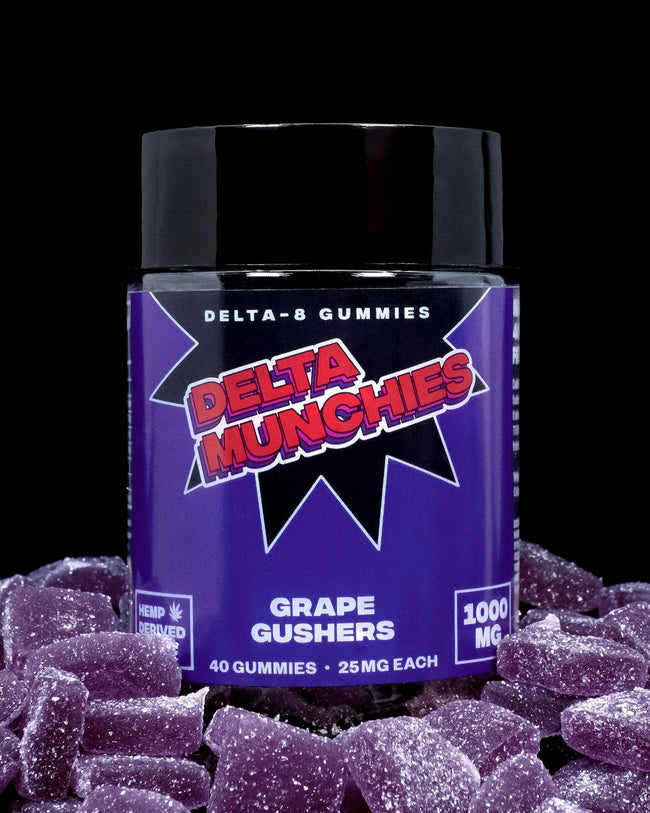 Delta Munchies Grape Gushers Delta 8 Gummies Best Sales Price - Gummies