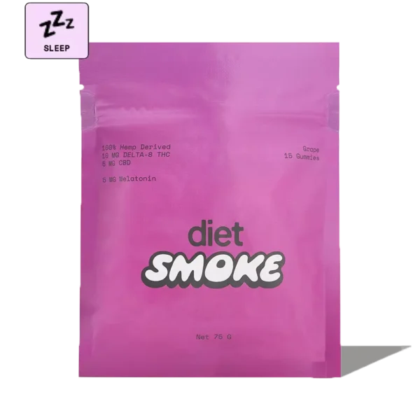 Diet Smoke Grape Sleep Gummies DELTA-8 THC Best Sales Price - Gummies