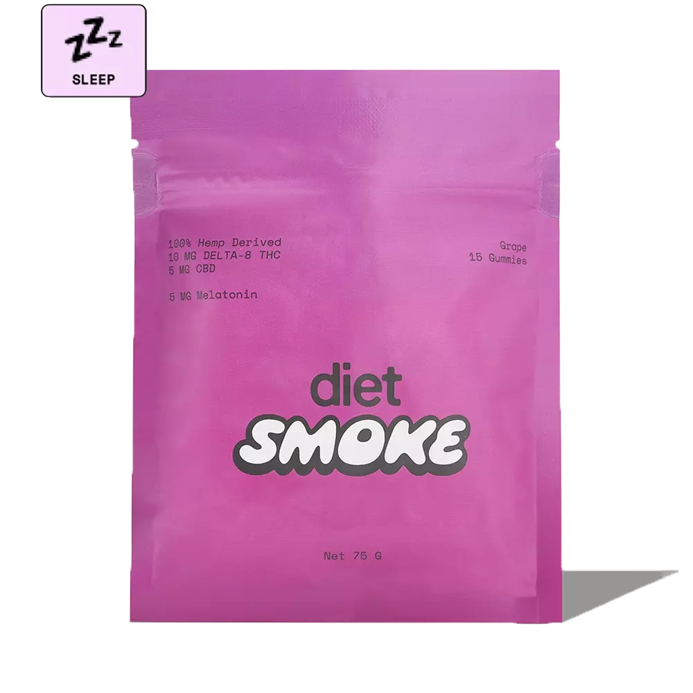 Diet Smoke Grape Sleep Gummies DELTA-8 THC Best Sales Price - Gummies