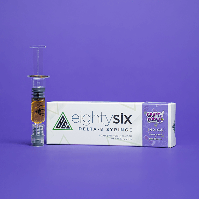 Eighty Six Grape Soda (Purple Punch) Delta-8 THC Syringe Best Sales Price - Accessories