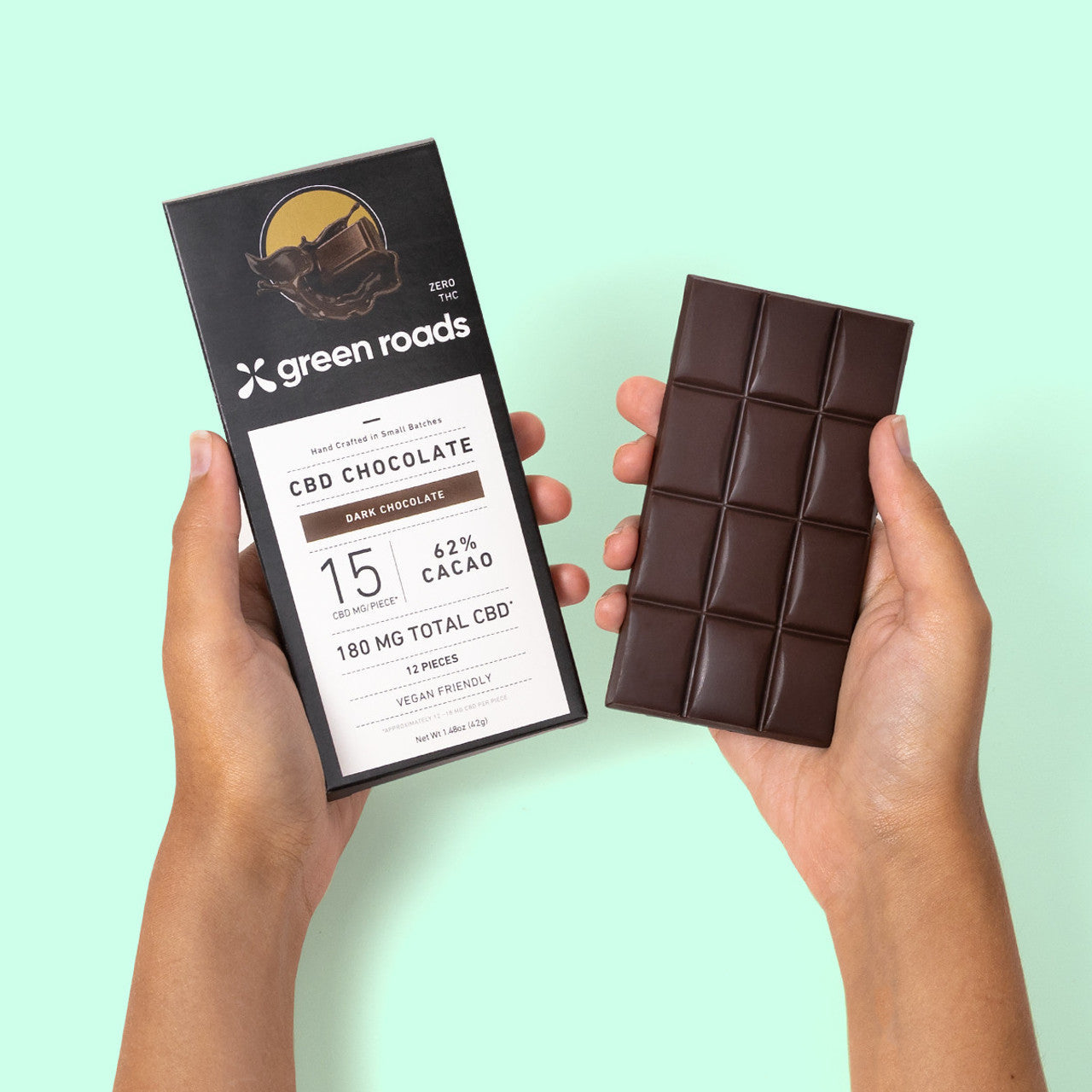 Green Roads CBD Chocolate Bar - 180mg Best Sales Price - Gummies