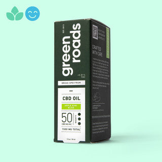 Green Roads Apple Kiwi Bliss Broad Spectrum CBD Oil 30ml Best Sales Price - Tincture Oil