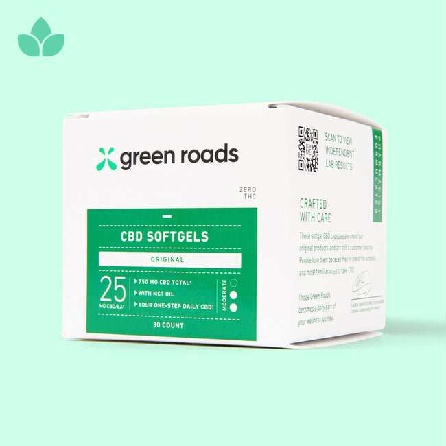 Green Roads CBD Softgels - (30ct) 750mg Best Sales Price - Edibles