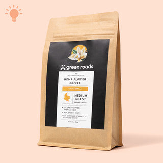 Green Roads French Vanilla Hemp Flower Coffee - (12oz) Best Sales Price - CBD