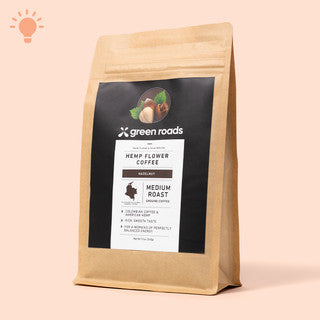 Green Roads Hazelnut Hemp Flower Coffee - (12oz) Best Sales Price - CBD