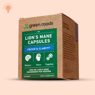 Green Roads Lion's Mane Focus & Clarity Mushroom Capsules