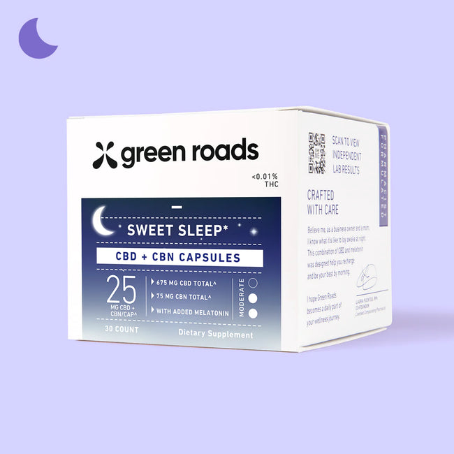 Green Roads Sweet Sleep CBD Capsules - (30ct) 750mg Best Sales Price - CBD