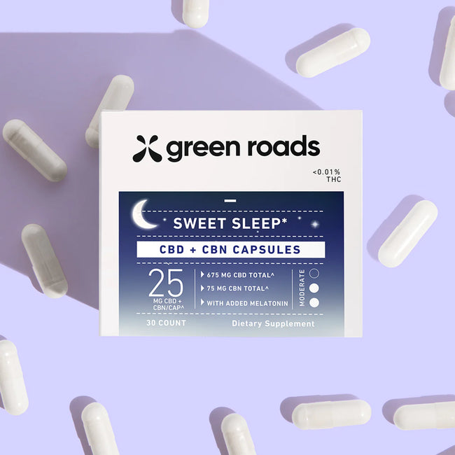 Green Roads Sweet Sleep CBD Capsules - (30ct) 750mg