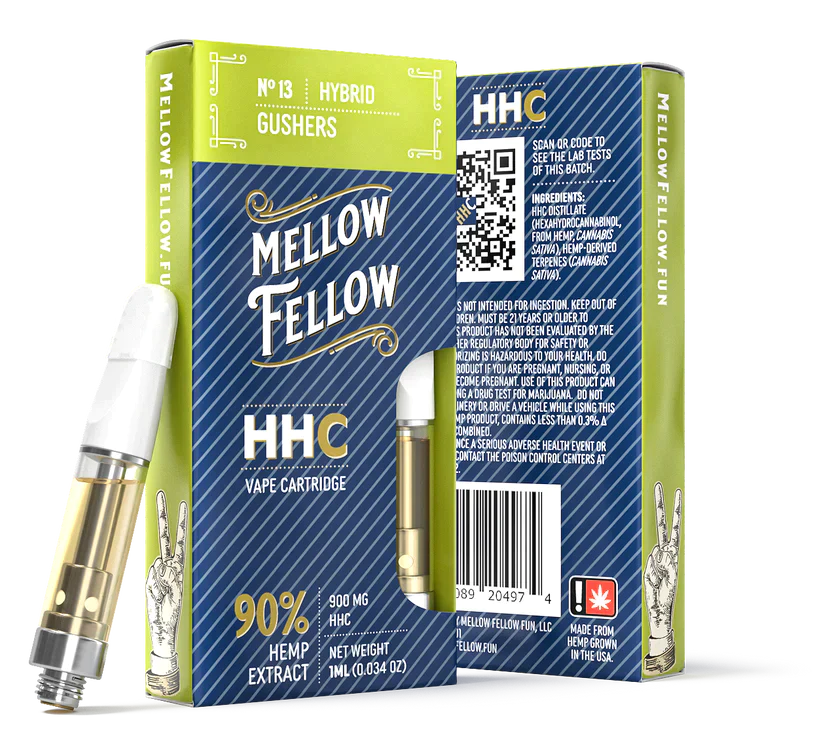Mellow Fellow Gushers (Hybrid) HHC 1ml Vape Cartridge Best Sales Price - Vape Cartridges