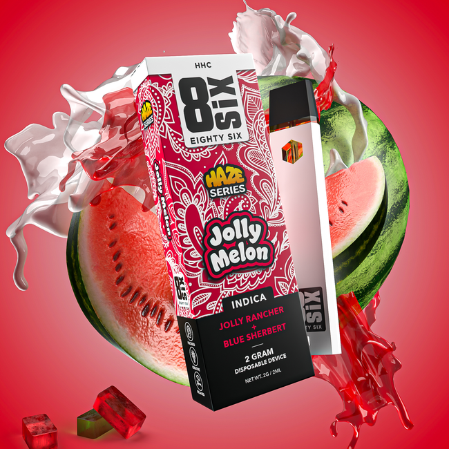 Eighty Six Jolly Melon HHC 2G Disposable (Jolly Rancher) Best Sales Price - Vape Pens