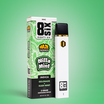 Eighty Six Nilla Mint HHC 2G Disposable (Gelonade) Best Sales Price - Vape Pens