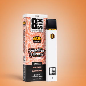 Eighty Six Peaches & Cream HHC Vape Cartridge (WiFi Cake) Best Sales Price - Vape Cartridges