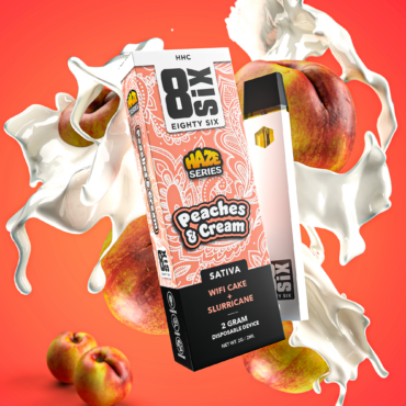 Eighty Six Peaches & Cream HHC Vape Cartridge (WiFi Cake) Best Sales Price - Vape Cartridges