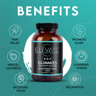 Elevate HHC GUMMIES - STRAWBERRY LEMONADE Best Sales Price - Gummies