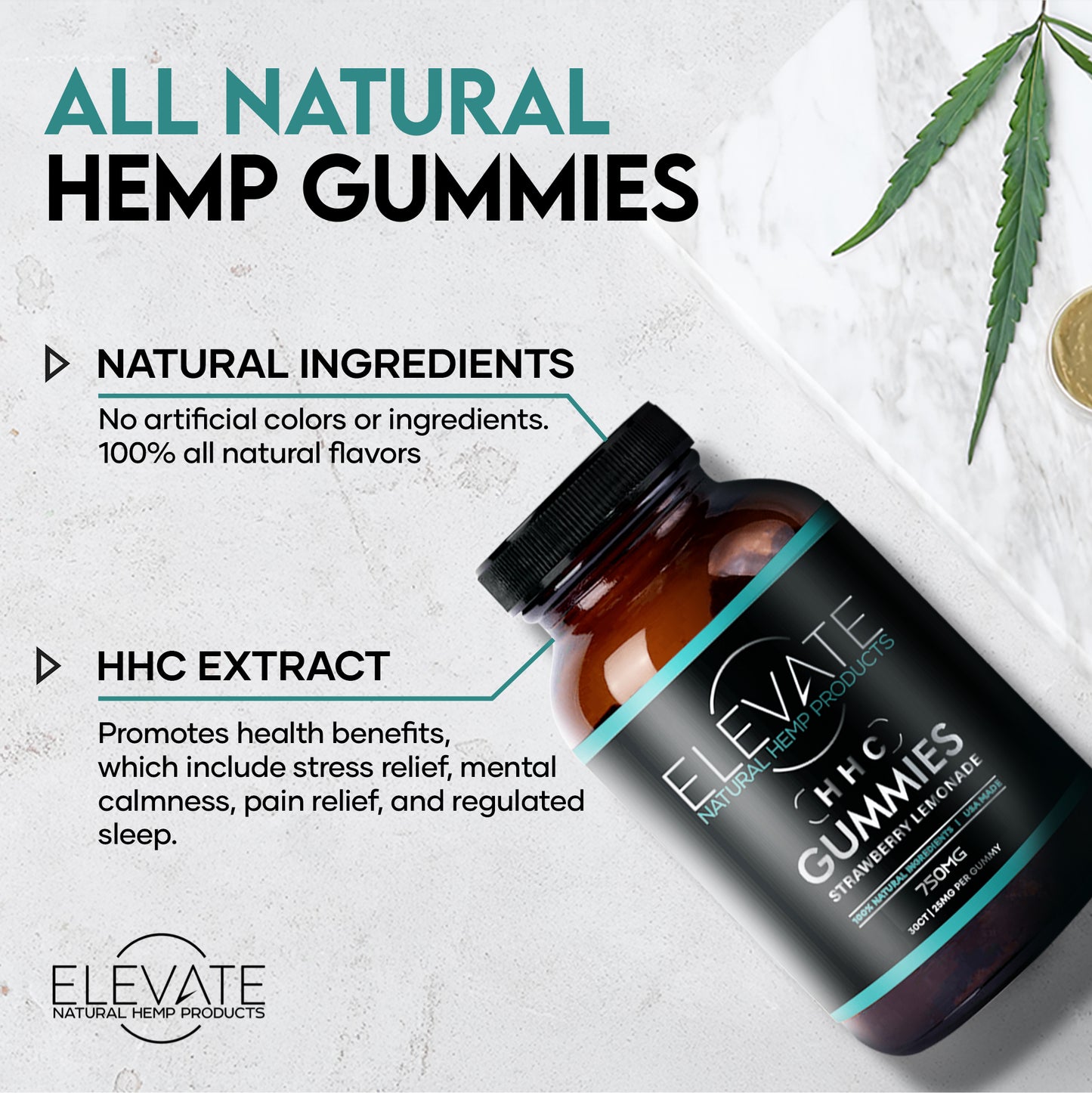 Elevate HHC GUMMIES - STRAWBERRY LEMONADE Best Sales Price - Gummies