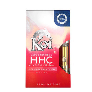 Koi CBD HHC Vape - Strawberry Cough HHC Blend Cartridge 1g Best Sales Price - Vape Cartridges