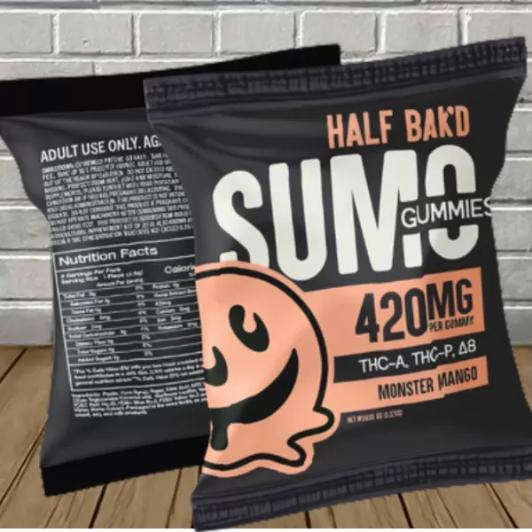 Half Bak’d Sumo Blend Gummies 2ct 420mg Best Sales Price - Gummies