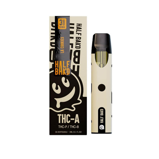 Half Bak'd LA Cookies - 3G THCA Disposable (Hybrid) Best Sales Price - Vape Pens