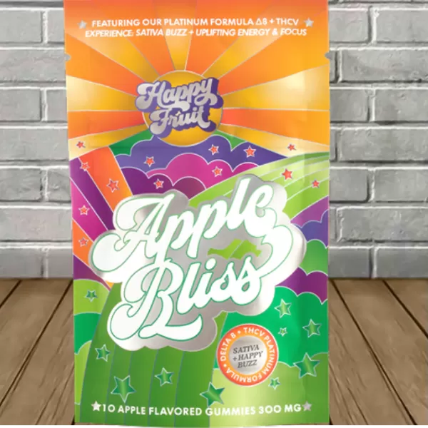 Happy Fruit Apple Bliss Gummies D8 | THCV Best Sales Price - Gummies