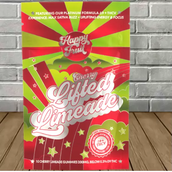 Happy Fruit Cherry Lifted Limeade Gummies D9 | THCV Best Sales Price - Gummies