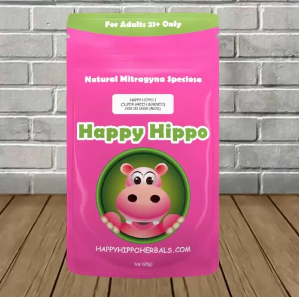 Happy Hippo Happy Hippo 1-Green Vein Borneo Best Sales Price - Edibles